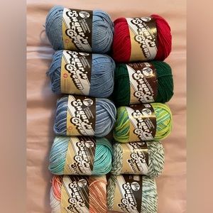 10 Skeins Lily Sugar n Cream Yarn